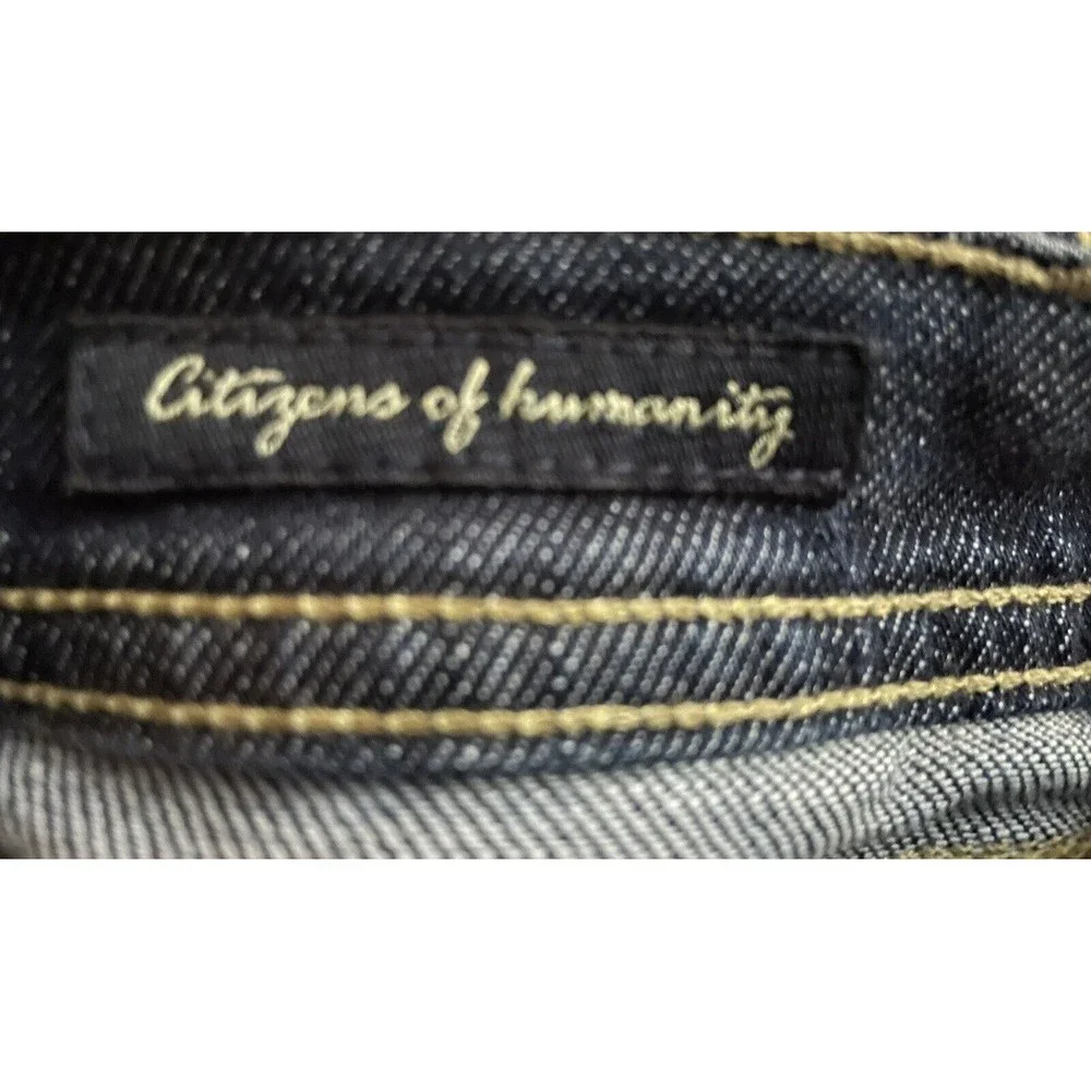 Citizens of Humanity Bootcut Jeans Womens Sz. 28 Blue Dark Low Rise 31 in. Waist - Picture 6 of 9